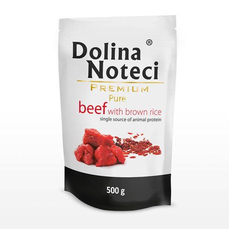 Пауч Dolina Noteci Premium Pure Для Аллергиков Собак С Говядиной И Корич. Рисом, 500 Г Фото От Dog.Com.Ua