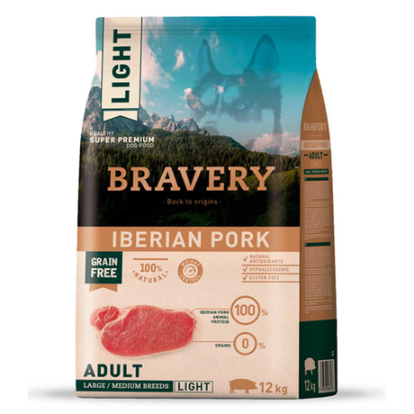 Сухой корм Bravery (Бравери) Iberian Pork Large/Medium Adult беззерновой для взрослых собак средних и крупных пород (иберийская свинина)