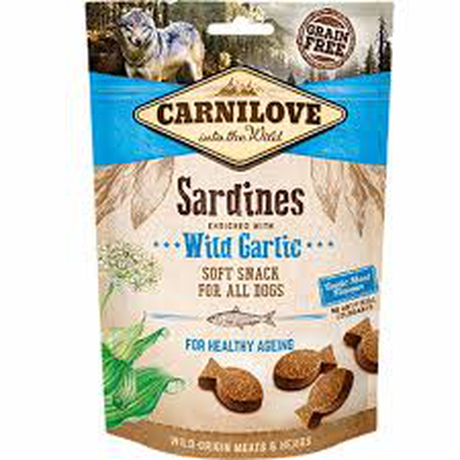 Carnilove Dog Soft Snack з сардиною та черемшою для собак