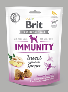 Brit Care Dog Functional Snack Immunity Insect Функціональні ласощі для собак з комахами та імбиром для підтримки імунітету
