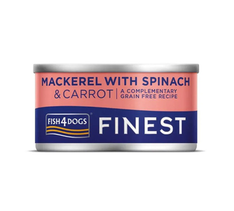 Fish4Dogs Finest Натуральний Вологий Корм Для Собак (Скумбрія З Морквою Та Шпинатом) Фото Зоомагазину Dog.Com.Ua