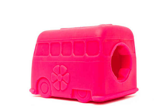 SodaPup Retro Van Іграшка автобус для собак, рожева