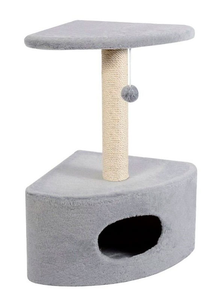 Природа Дряпка Д11У З Будкою Кутова Сіра Фото Зоомагазину Dog.Com.Ua